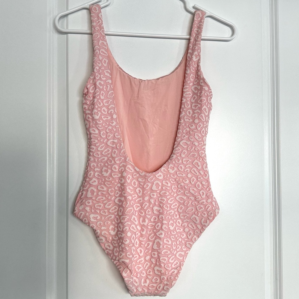 [NEW WITH TAGS] ONIA Bathing Suit, Pink/ White Leopard S - Picture 2 of 4